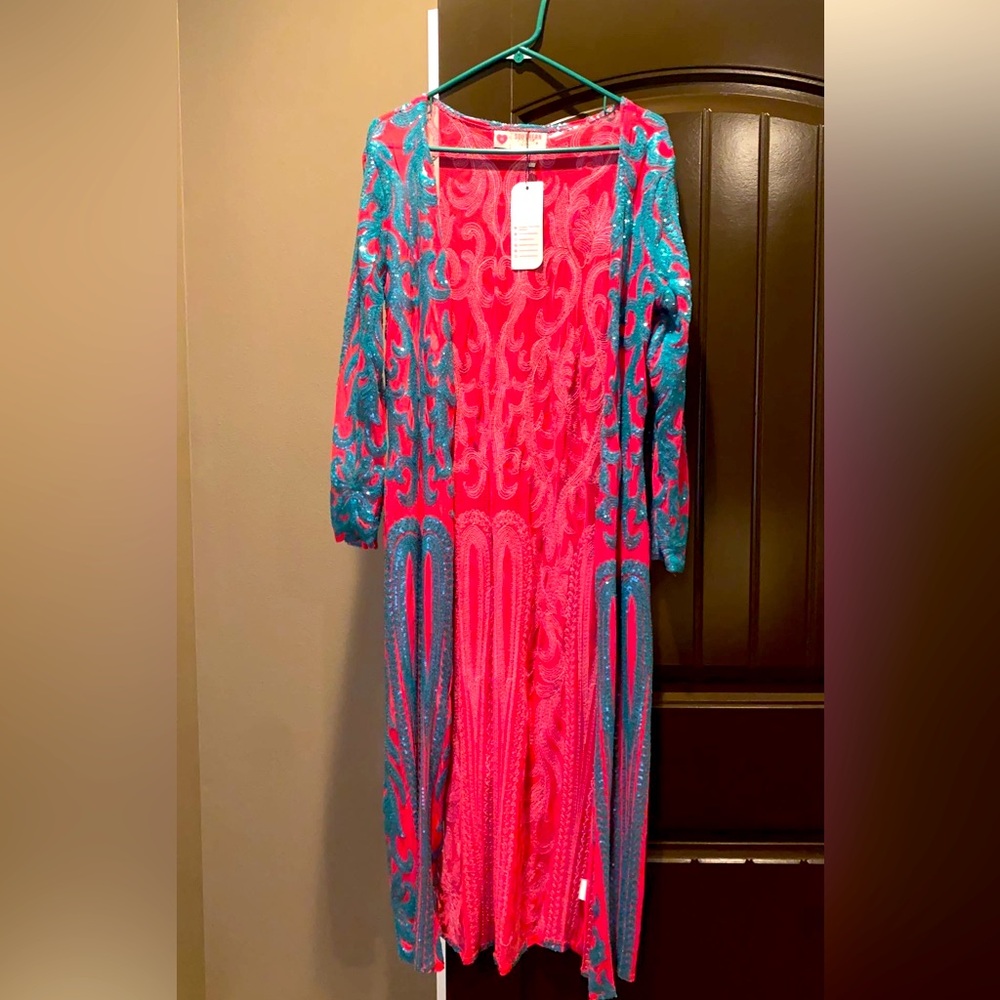 Southern Fried Chics Royal Sequin Duster